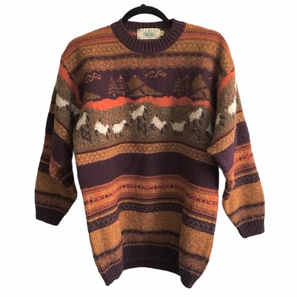 Blarney Woollen Mills Sweaters - BLARNEY Woollen Mills Wool Sweater Sheep M